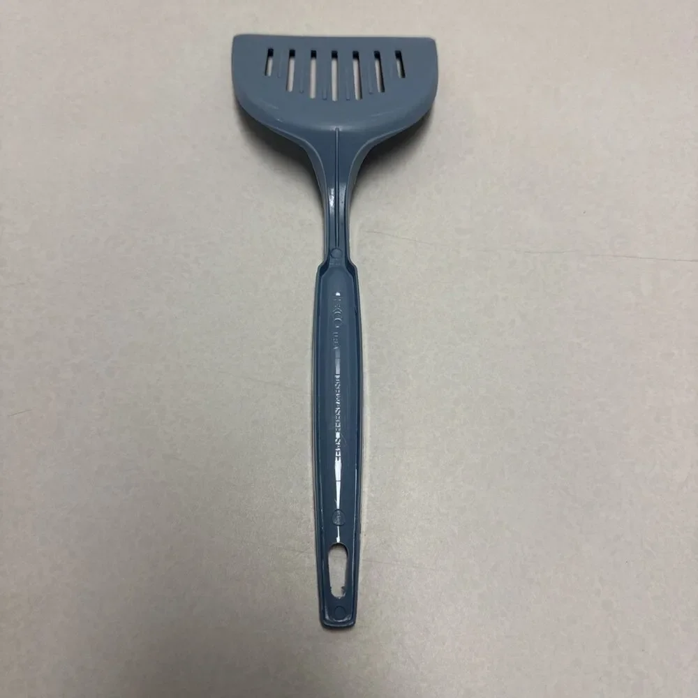 VTG Ekco Spatula Nylon Wide Slotted  Turner Blue Lightweight USA